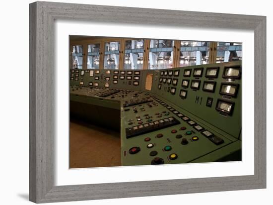 Controls in a Power Station-Nathan Wright-Framed Photographic Print