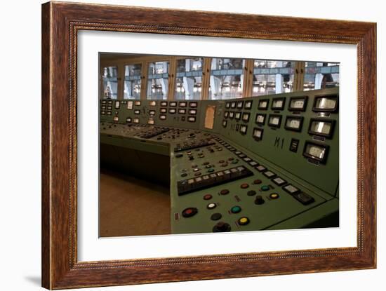 Controls in a Power Station-Nathan Wright-Framed Photographic Print