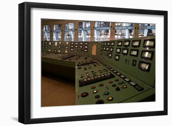 Controls in a Power Station-Nathan Wright-Framed Photographic Print