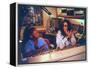 Controversial Radio Disc Jockey and Talk Show Host Howard Stern and Sidekick Robin Quivers-Ted Thai-Framed Premier Image Canvas