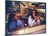 Controversial Radio Disc Jockey and Talk Show Host Howard Stern and Sidekick Robin Quivers-Ted Thai-Mounted Premium Photographic Print