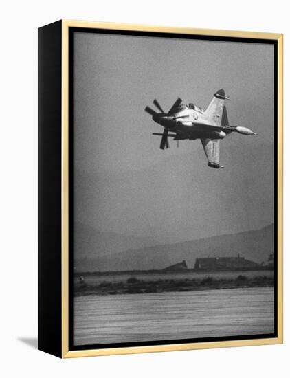 Convair's Pogo Plane-First Public Flight-J^ R^ Eyerman-Framed Premier Image Canvas