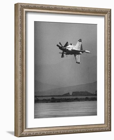 Convair's Pogo Plane-First Public Flight-J^ R^ Eyerman-Framed Photographic Print