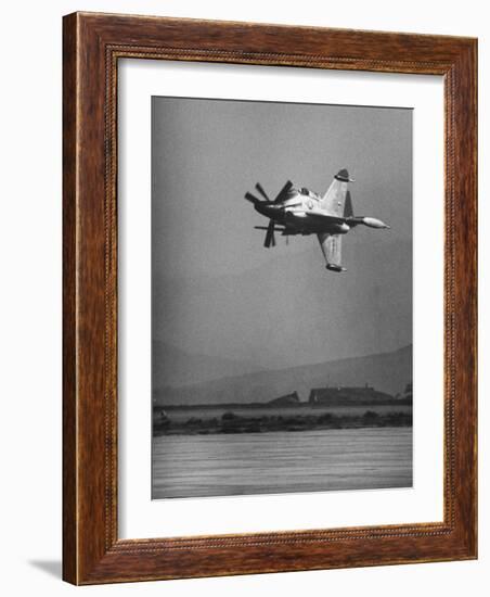 Convair's Pogo Plane-First Public Flight-J^ R^ Eyerman-Framed Photographic Print