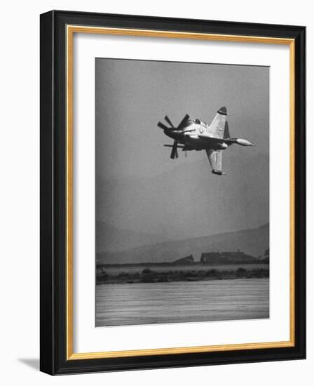 Convair's Pogo Plane-First Public Flight-J^ R^ Eyerman-Framed Photographic Print