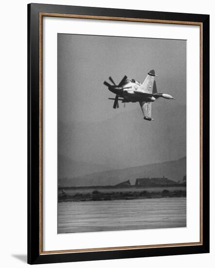 Convair's Pogo Plane-First Public Flight-J^ R^ Eyerman-Framed Photographic Print