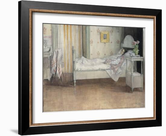 Convalescence, C.1899-Carl Larsson-Framed Giclee Print