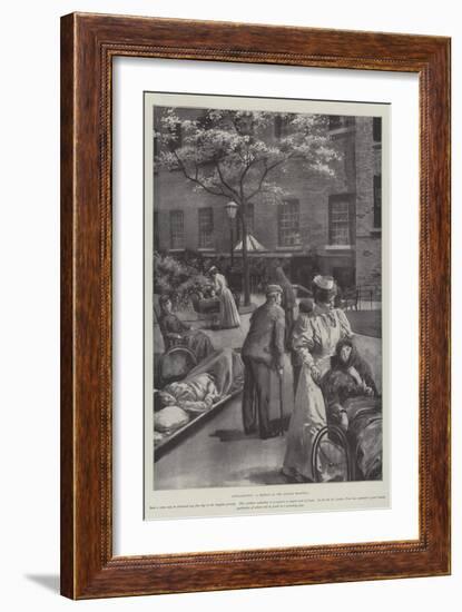 Convalescent, a Sketch at the London Hospital-null-Framed Giclee Print