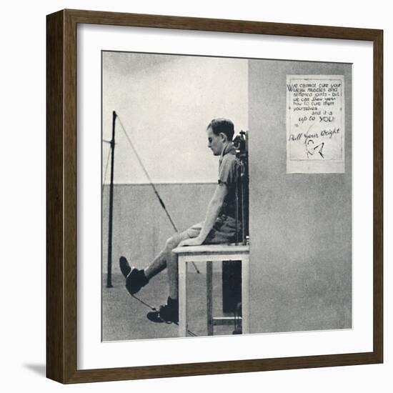 'Convalescent Hospital - Pulling his weight', 1941-Cecil Beaton-Framed Photographic Print