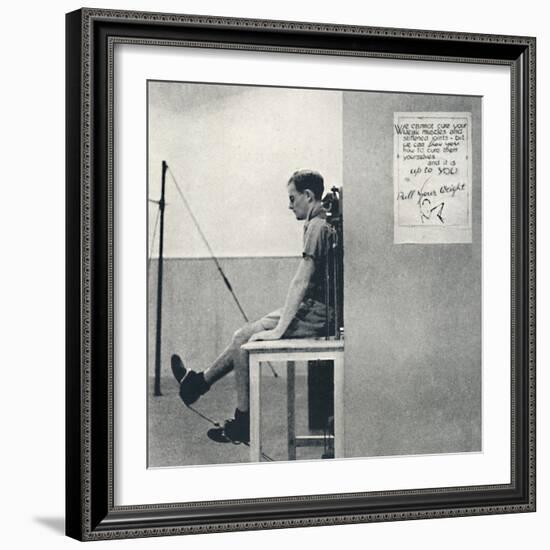 'Convalescent Hospital - Pulling his weight', 1941-Cecil Beaton-Framed Photographic Print