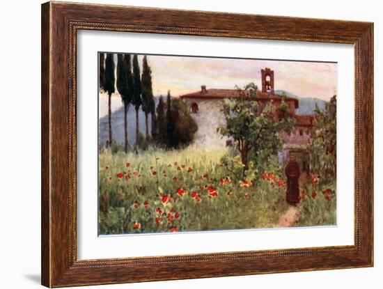 Convent Garden of San Cosimato, Vicovaro-Alberto Pisa-Framed Giclee Print