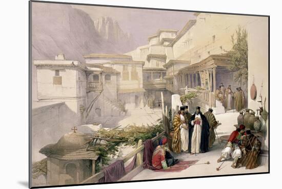 Convent of St. Catherine, Mount Sinai, February 17th 1839-David Roberts-Mounted Giclee Print