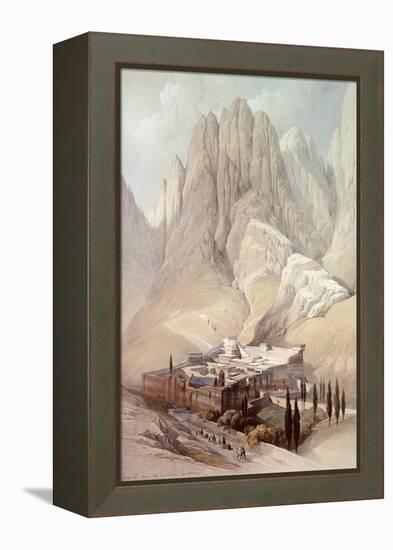 Convent of St.Catherine with Mount Horeb, February 19th 1839, Plate 118 from Volume III of 'The…-David Roberts-Framed Premier Image Canvas