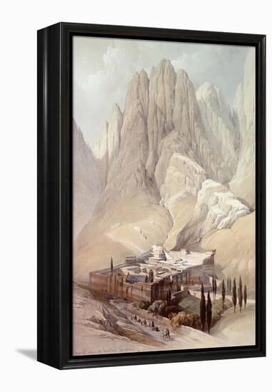 Convent of St.Catherine with Mount Horeb, February 19th 1839, Plate 118 from Volume III of 'The…-David Roberts-Framed Premier Image Canvas