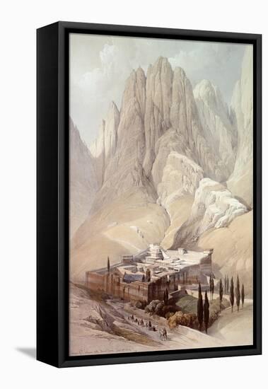 Convent of St.Catherine with Mount Horeb, February 19th 1839, Plate 118 from Volume III of 'The…-David Roberts-Framed Premier Image Canvas