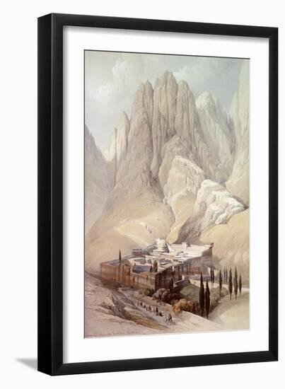 Convent of St.Catherine with Mount Horeb, February 19th 1839, Plate 118 from Volume III of 'The…-David Roberts-Framed Giclee Print