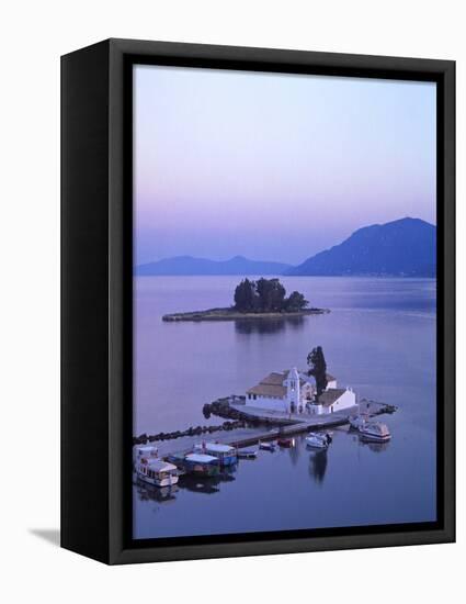 Convent of Vlachernas, Kanoni Peninsula, Corfu, Greece-Doug Pearson-Framed Premier Image Canvas