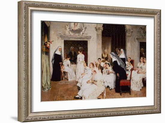 Convent Scene in Venice-Eugen von Blaas-Framed Giclee Print