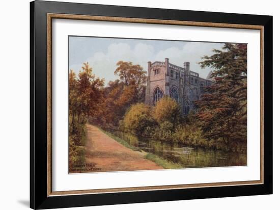 Convent Walk, Christchurch Priory-Alfred Robert Quinton-Framed Giclee Print