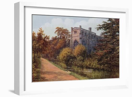 Convent Walk, Christchurch Priory-Alfred Robert Quinton-Framed Giclee Print