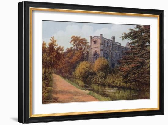 Convent Walk, Christchurch Priory-Alfred Robert Quinton-Framed Giclee Print