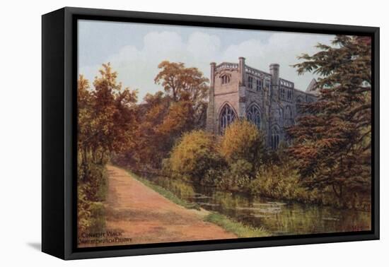 Convent Walk, Christchurch Priory-Alfred Robert Quinton-Framed Premier Image Canvas