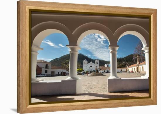 Convento-Museo La Recoleta Seen Through the Arches of Convento-Museo La Recoleta-Alex Saberi-Framed Premier Image Canvas