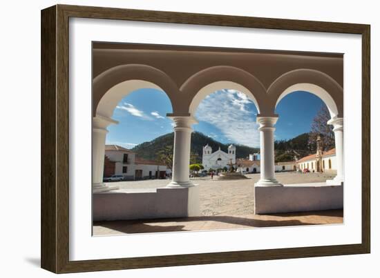 Convento-Museo La Recoleta Seen Through the Arches of Convento-Museo La Recoleta-Alex Saberi-Framed Photographic Print