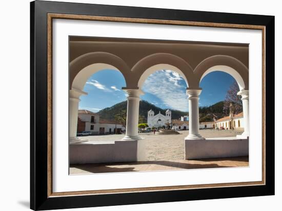 Convento-Museo La Recoleta Seen Through the Arches of Convento-Museo La Recoleta-Alex Saberi-Framed Photographic Print