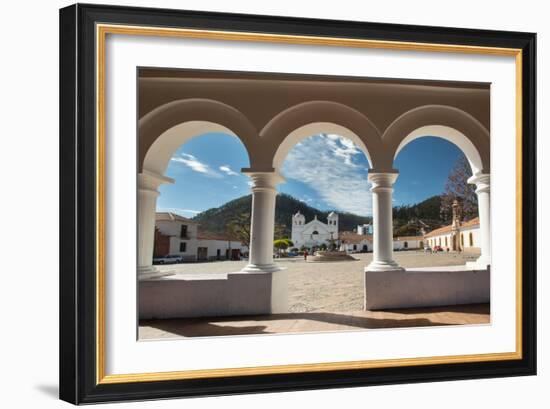 Convento-Museo La Recoleta Seen Through the Arches of Convento-Museo La Recoleta-Alex Saberi-Framed Photographic Print