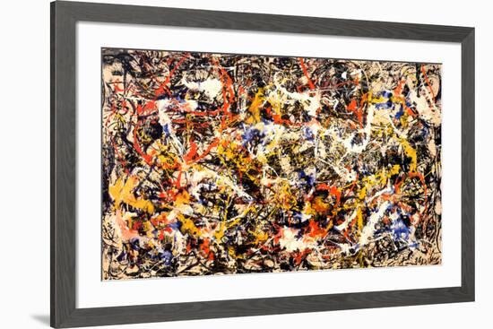 Convergence-Jackson Pollock-Framed Art Print