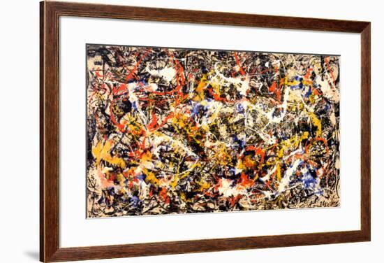 Convergence-Jackson Pollock-Framed Art Print