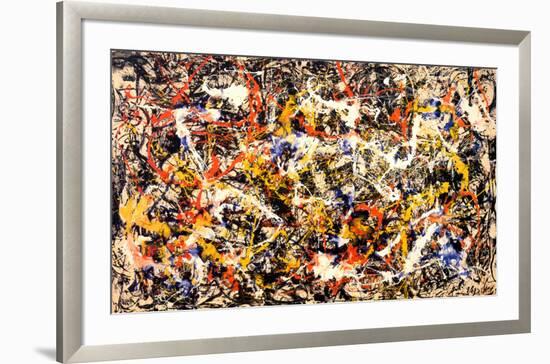 Convergence-Jackson Pollock-Framed Art Print