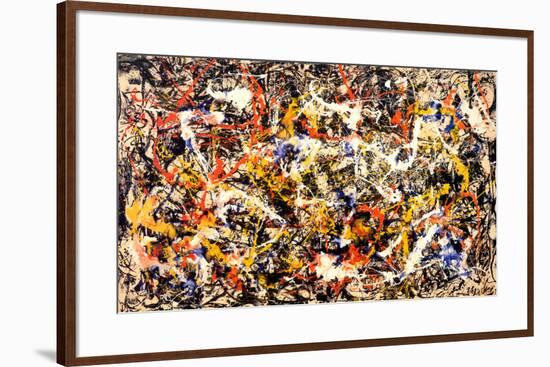 Convergence-Jackson Pollock-Framed Art Print