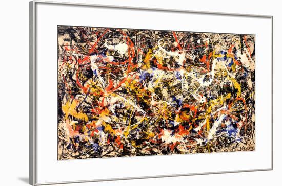 Convergence-Jackson Pollock-Framed Art Print