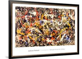 Convergence-Jackson Pollock-Framed Art Print