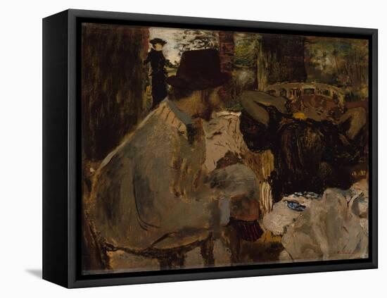 Conversation, 1897-8-Edouard Vuillard-Framed Premier Image Canvas