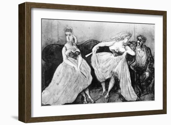Conversation, 19th Century-Constantin Guys-Framed Giclee Print
