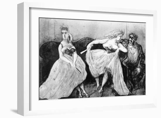 Conversation, 19th Century-Constantin Guys-Framed Giclee Print