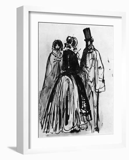 Conversation, 19th Century-Constantin Guys-Framed Giclee Print