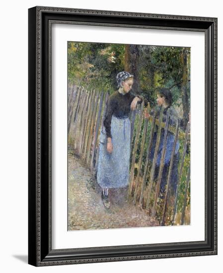 Conversation, Ca 1881-Camille Pissarro-Framed Giclee Print