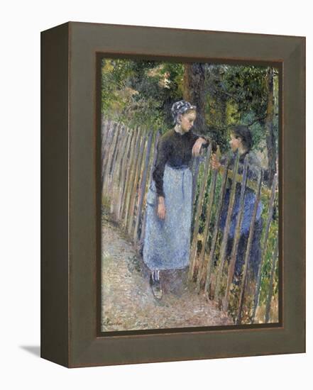 Conversation, Ca 1881-Camille Pissarro-Framed Premier Image Canvas