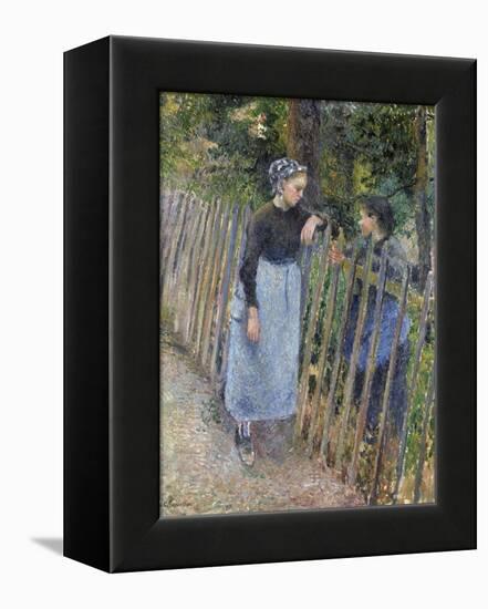 Conversation, Ca 1881-Camille Pissarro-Framed Premier Image Canvas