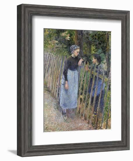 Conversation, Ca 1881-Camille Pissarro-Framed Giclee Print