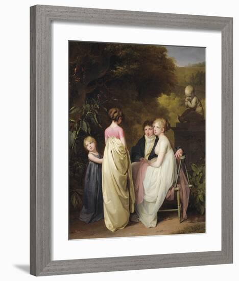 Conversation Dans Un Parc-Louis Leopold Boilly-Framed Premium Giclee Print