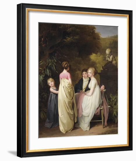 Conversation Dans Un Parc-Louis Leopold Boilly-Framed Premium Giclee Print