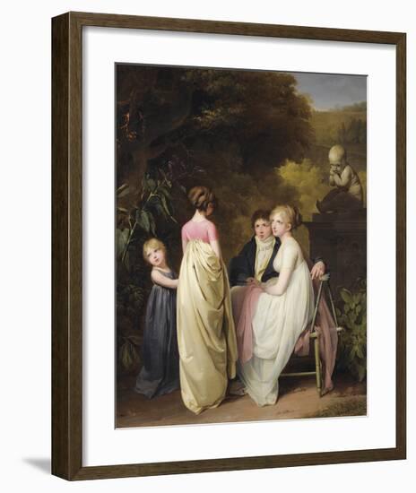 Conversation Dans Un Parc-Louis Leopold Boilly-Framed Premium Giclee Print