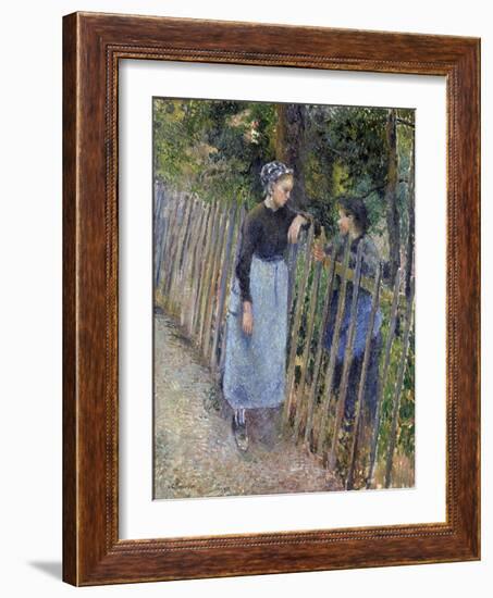 Conversation  Peinture De Camille Pissarro (1830-1903) Vers 1881 Dim 65,3X54 Cm National Museum Of-Camille Pissarro-Framed Giclee Print