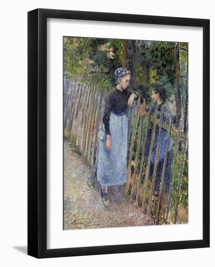 Conversation  Peinture De Camille Pissarro (1830-1903) Vers 1881 Dim 65,3X54 Cm National Museum Of-Camille Pissarro-Framed Giclee Print