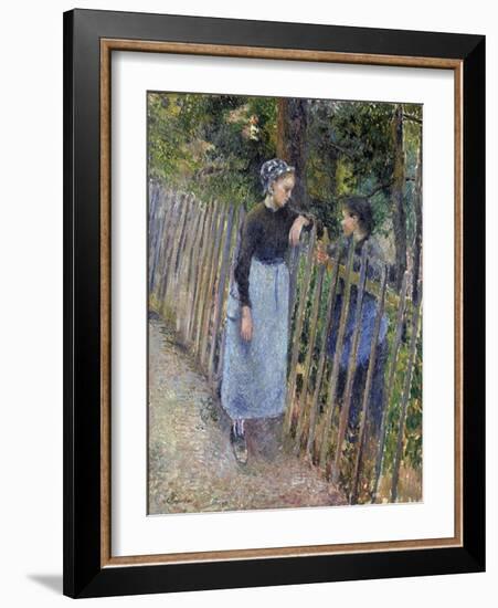 Conversation  Peinture De Camille Pissarro (1830-1903) Vers 1881 Dim 65,3X54 Cm National Museum Of-Camille Pissarro-Framed Giclee Print